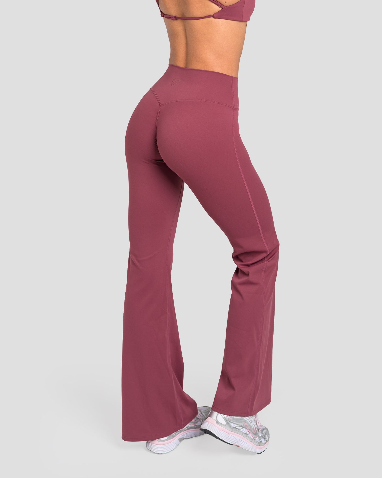 CIARA FLARED PANTS- GRAPE