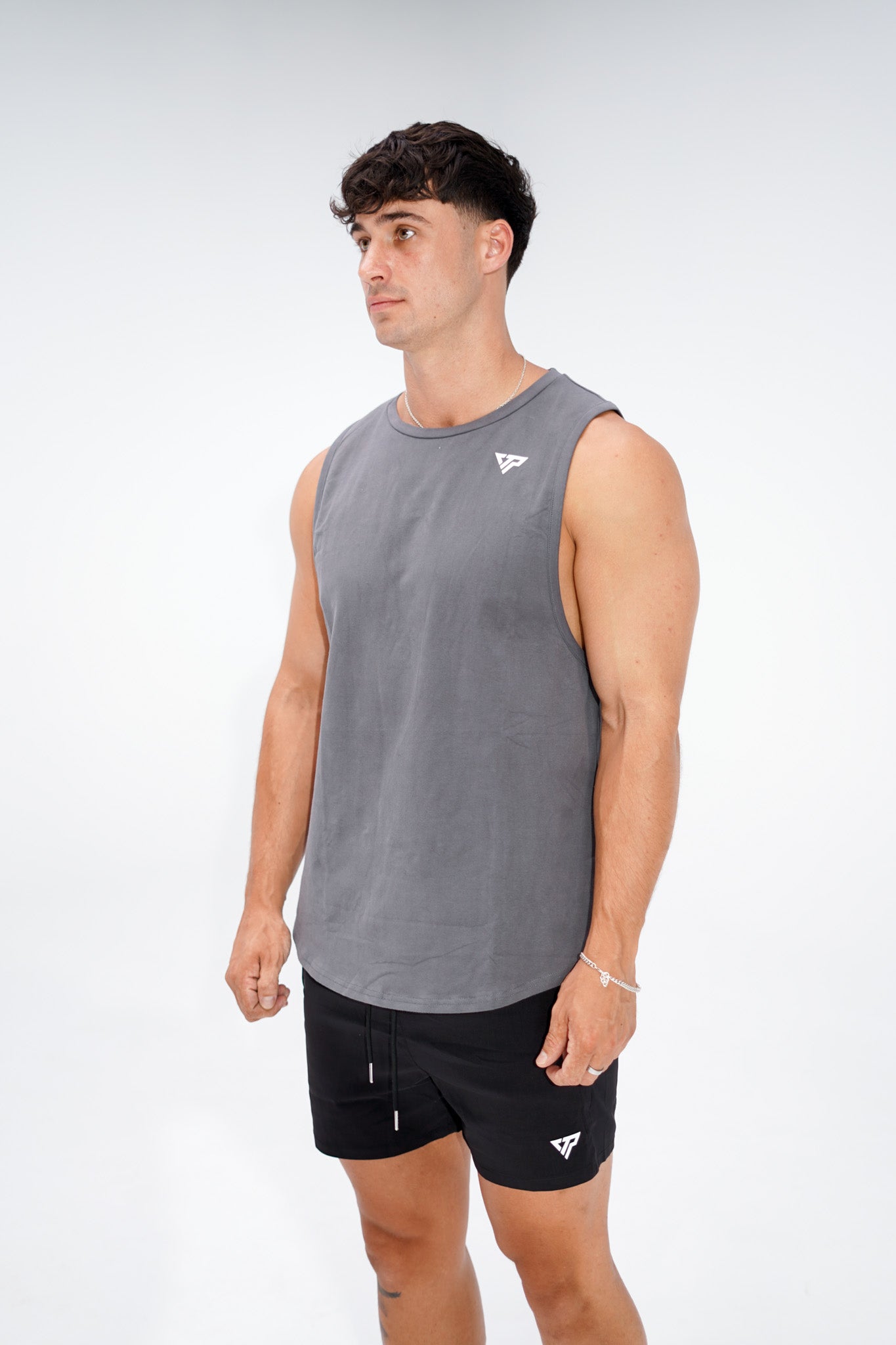 KTP SPORT MUSCLE TANK - DARK GREY