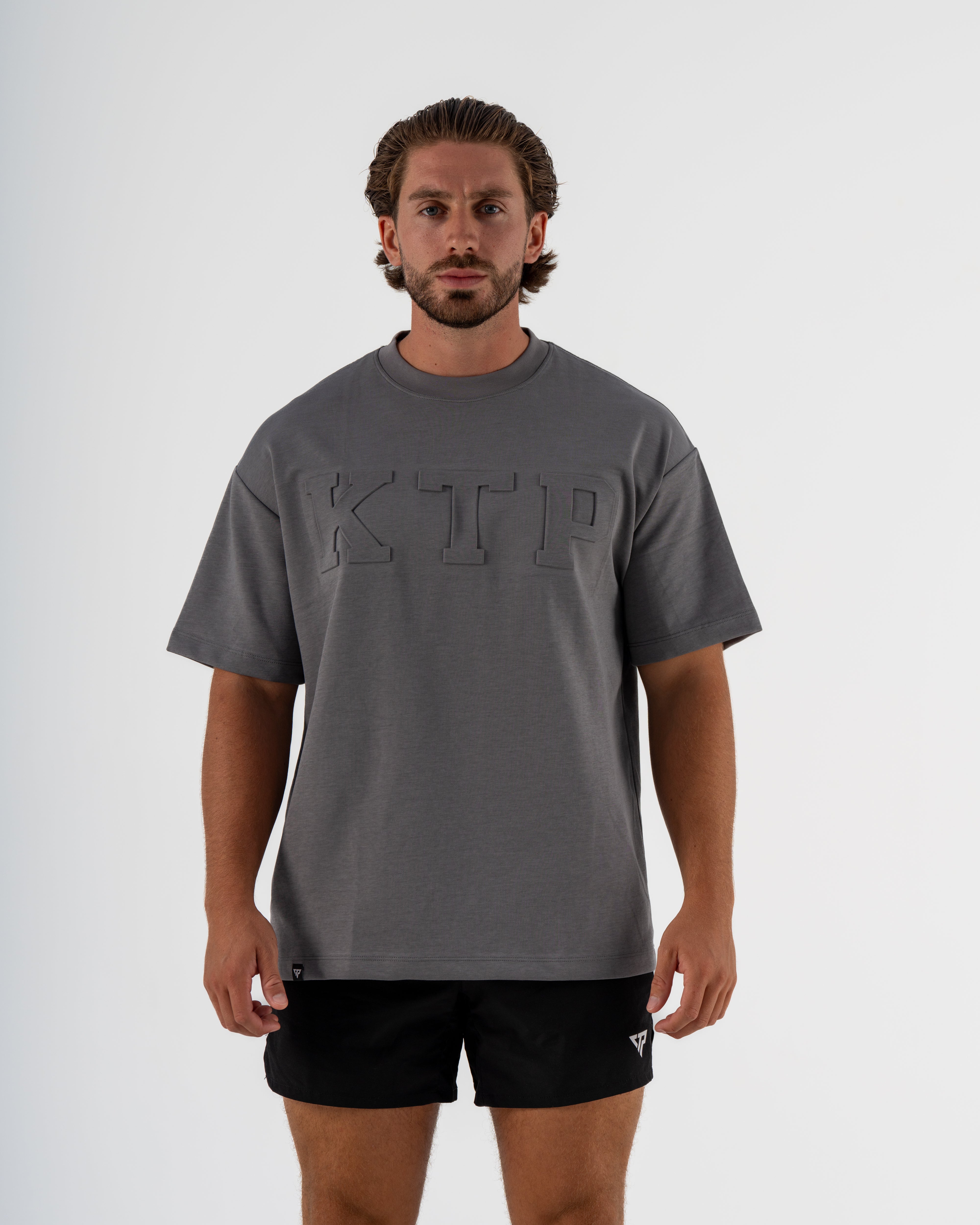 EMBOSSED KTP TEE 2 - CHARCOAL