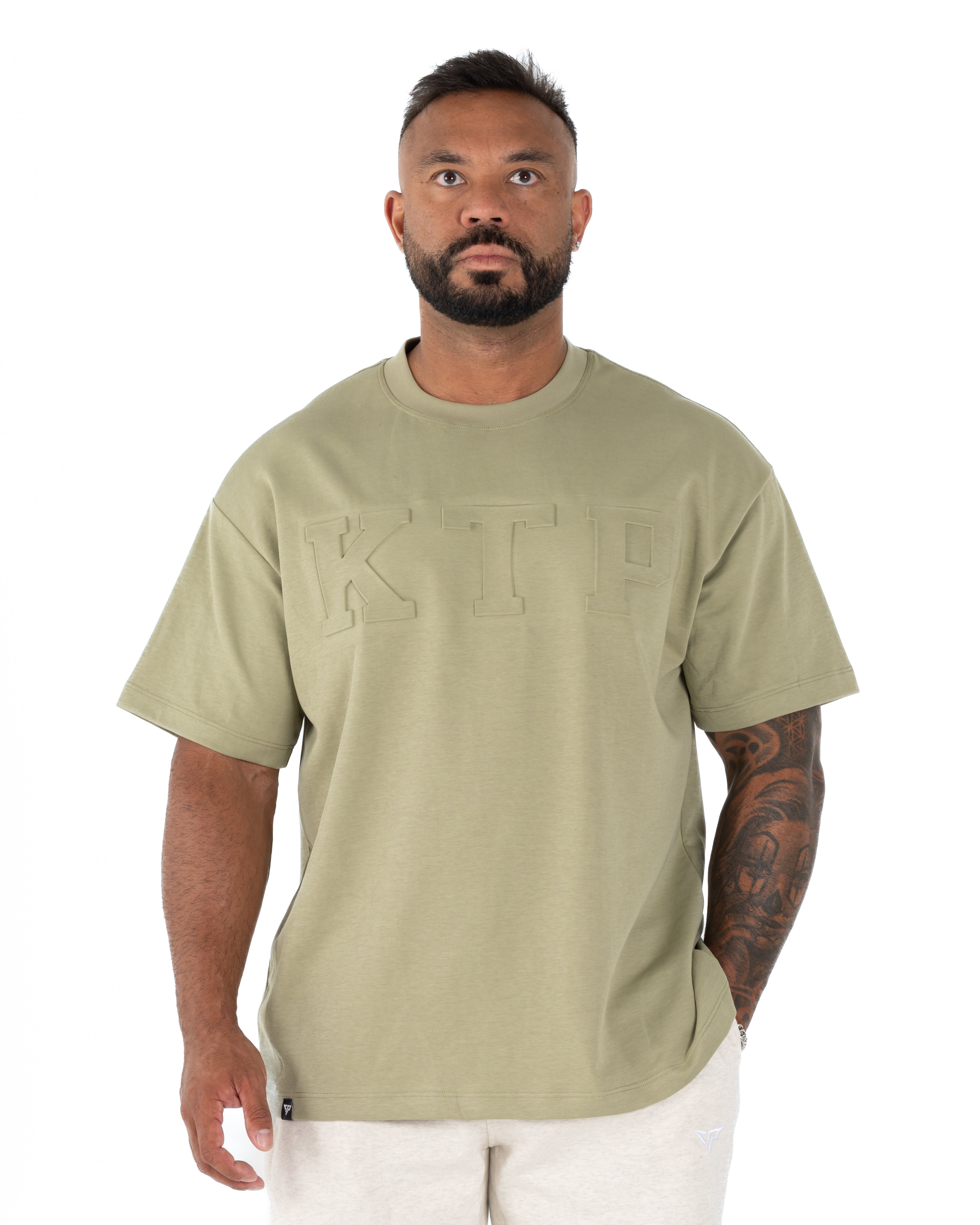 EMBOSSED KTP TEE 2 - KHAKI GREEN