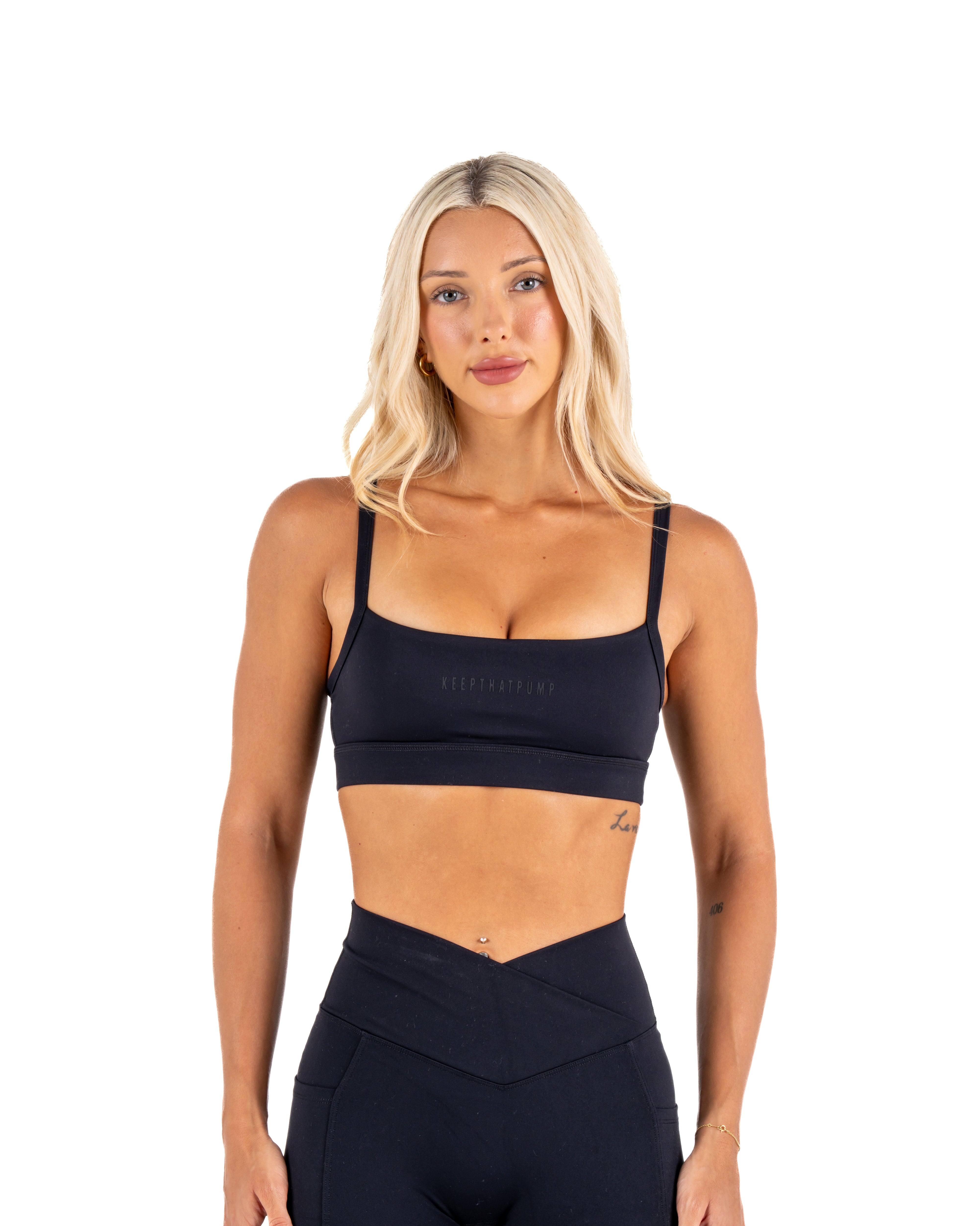 IGNITE TEMPO CROP - BLACK